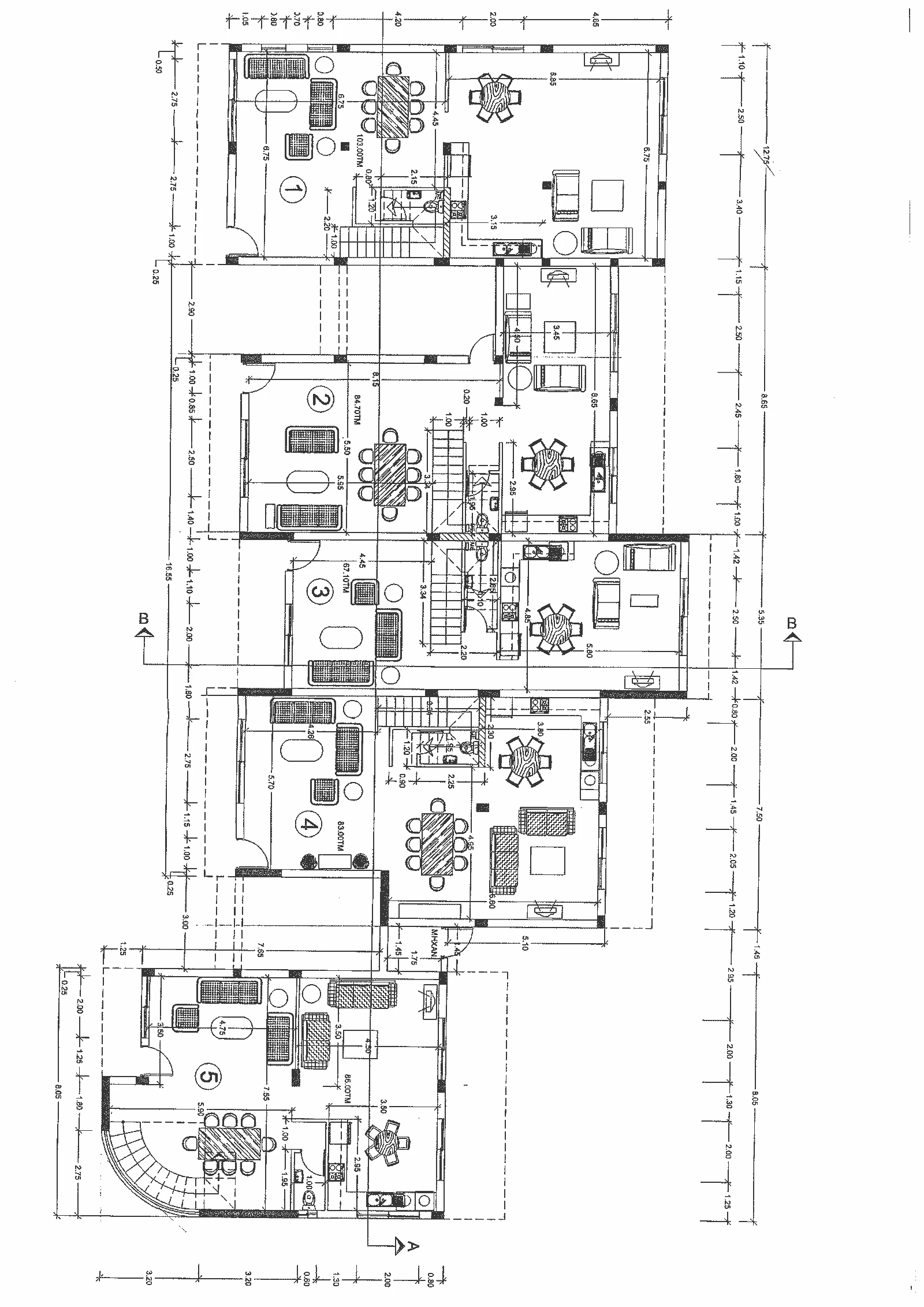 Bayview I – Houses 1-5 Ground Floor plan